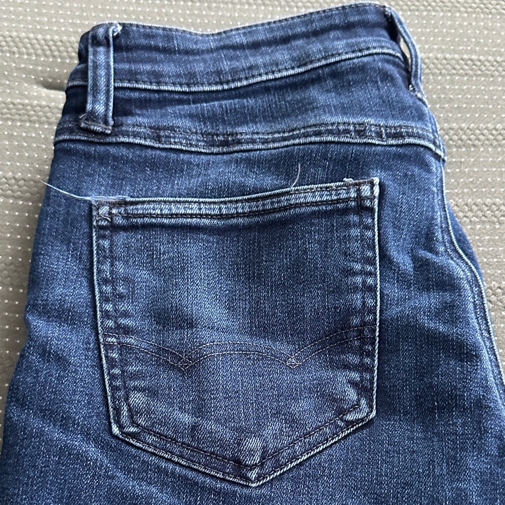 Mens American Eagle Outfitters Skinny Jeans in Dark Blue - Picture 2 of 9